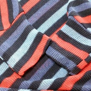 Colorful Retro Inspired Sweater with Cinch Waist